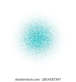 Abstract festive background with radial scattering of turquoise confetti and glitter on a white background. eps 10