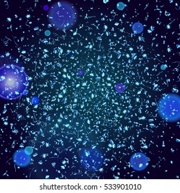 abstract festive background with tiny confetti cloud