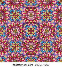 Abstract festive colorful floral vector ethnic tribal pattern,Cute and fancy background for wallpaper, website, textile, greeting cards, wedding invitations, wrapping, book covers, printing design