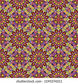 Abstract festive colorful floral vector ethnic tribal pattern,Cute and fancy background for wallpaper, website, textile, greeting cards, wedding invitations, wrapping, book covers, printing design