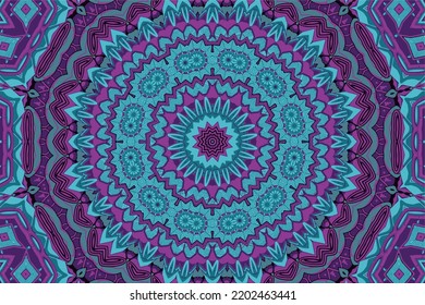 Abstract festive colorful floral vector ethnic tribal pattern
