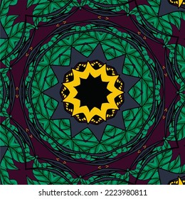 Abstract festive colorful floral vector ethnic tribal pattern ethnic festive abstract vector