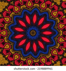 Resumen de un cuadro festivo colorido de grunge vectorial étnico tribal