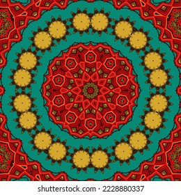 Abstract festive colorful grunge vector ethnic tribal pattern