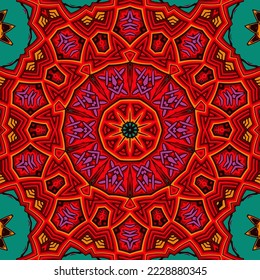 Abstract festive colorful grunge vector ethnic tribal pattern