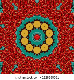 Abstract festive colorful grunge vector ethnic tribal pattern