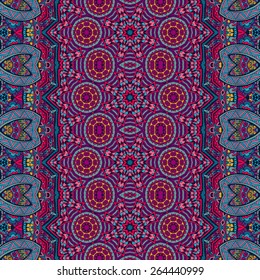 Abstract festive colorful grunge vector ethnic tribal pattern