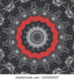 Abstract festive colorful mandala ethnic tribal pattern