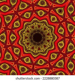 Abstract festive colorful mandala vector ethnic tribal pattern