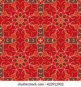 Abstract festive colorful mandala vector ethnic tribal pattern