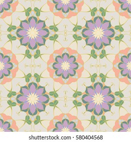 Abstract festive colorful mandala vector ethnic tribal pattern