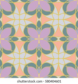 Abstract festive colorful mandala vector ethnic tribal pattern