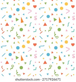 Abstract Festive Confetti Celebration Pattern