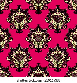 abstract festive floral colorful  seamless vector design