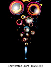 Abstract festive illustration