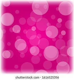 
Abstract festive pink background of transparent circles. Brochure template design.