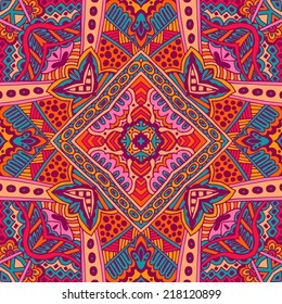 Abstract festive vector ethnic tribal geometric pattern