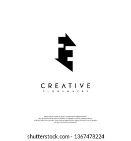 abstract FF logo letter monogram shadow design concept