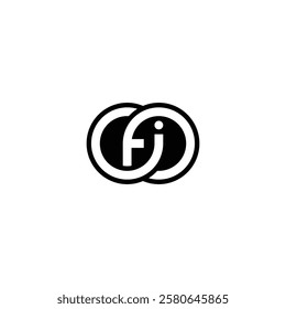 Abstract IF FI Icon Design with a Sleek Appearance