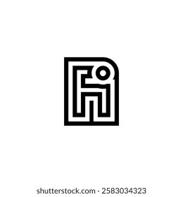 Abstract IF FI Icon Design with a Sleek Appearance