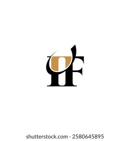 Abstract IF FI Letter Logo with Modern Design