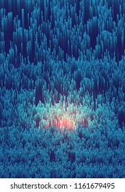 Abstract Fiber Optics Background  - Vector Illustration