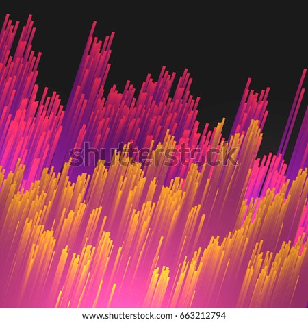 Abstract Fiber Optics Background  - Vector Illustration
