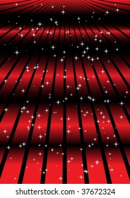 Abstract field with stars