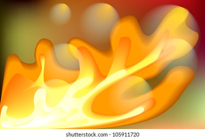 Abstract fiery background