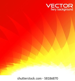 Abstract Fiery Vector Background -EPS10-