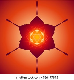 Abstract figure art floral pattern. Element for design.