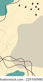 Abstract figure, dot, line - modern template with place for text. for social networks in a minimalist retro style. vector art  illustration for social networks.
