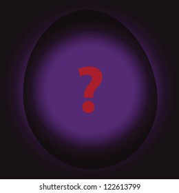 Abstract figure in the form of eggs. Science. Vector illustration.