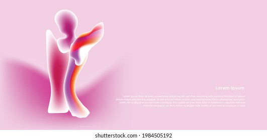 Abstract figure gradient background. Eps10 vector.