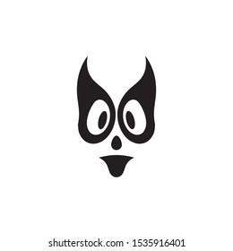 Abstract figure helloween icon vector