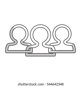 abstract figure of human over white background. vector illustration