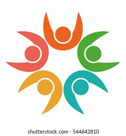 abstract figure of human over white background. colorful design. vector illustration 