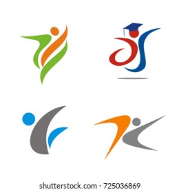 Abstract figure logo design template vector