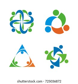 Abstract figure logo design template vector