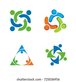 Abstract figure logo design template vector