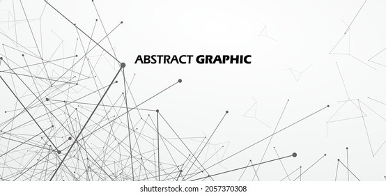 Una figura abstracta con puntos y líneas conectados a una red