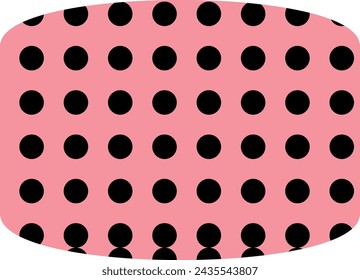 Abstract figure polka dot background