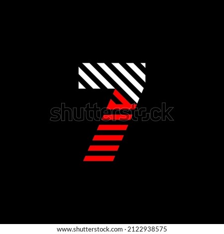 Similar – Image, Stock Photo 7 Digits and numbers