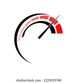 Abstract figure of speed symbol. Can be used as a symbol for auto and internet
