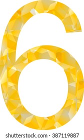 Abstract figure,number. Vector illustration style tape sign