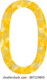 Abstract figure,number. Vector illustration style tape sign