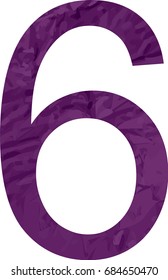 Abstract figure,number. Vector illustration style tape sign