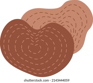 Abstract figures in neutral tones. Simple vector illustration, for children, magazines, advertising, logo, mobile applications.