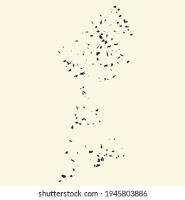 Abstract figures on light background, vector