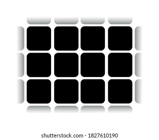 abstract figures as in the presentation of large companies